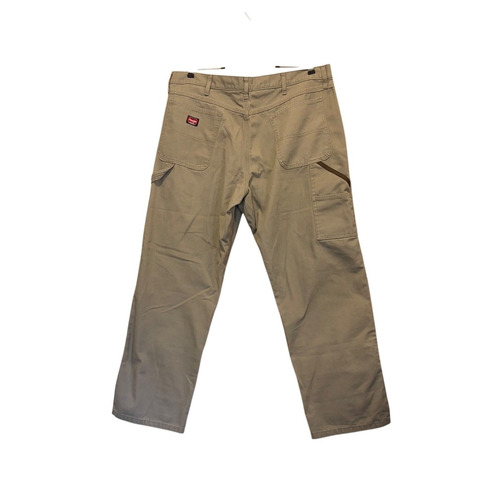 Wrangler Riggs Workwear Carpenter Pants 38x30 Khaki Ripstop Utility Cargo